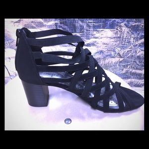 Black Ankle Heel Shoe